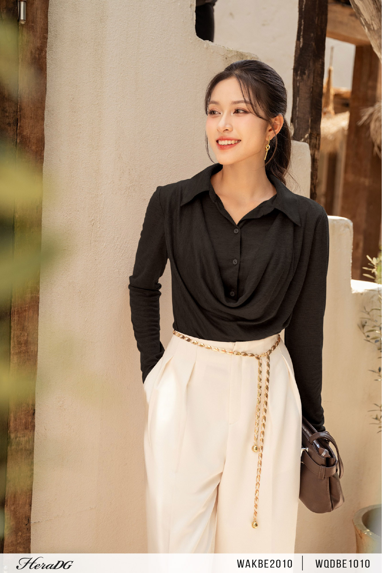 Ảnh của Áo kiểu cổ sơ mi tà đổ